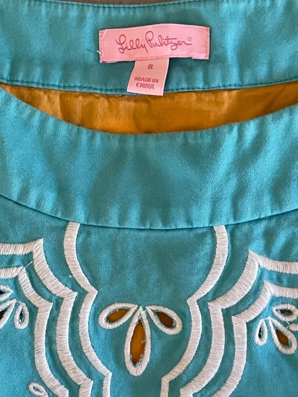 Lilly Pulitzer size 8 cotton Jacqueline dress - Picture 3 of 5